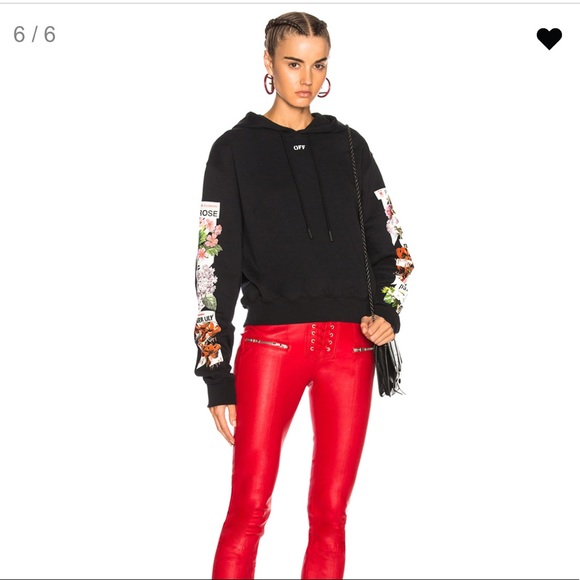 Off-White Tops - OFF-WHITE flower hoodie⚡️⚡️